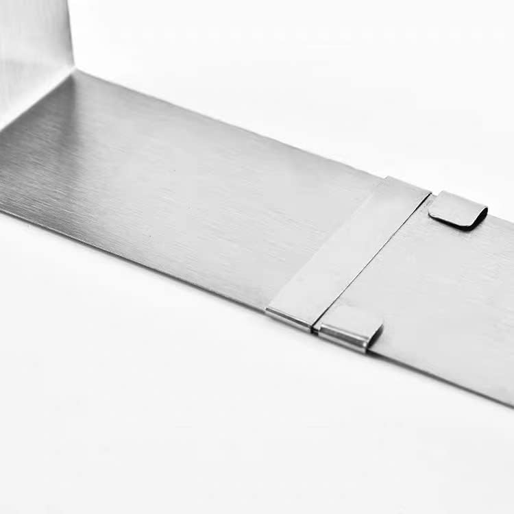 Miniatura 3 de Utoolmart Molde para pastel ajustable para moldes de 6 a 11 pulgadas de acero inoxidable cuadrado para mousse, molde para hornear, herramienta de