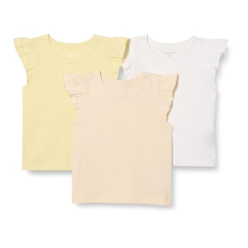 Image of Amazon Essentials Girls and Toddlers' Sleeveless Ruffle T-Shirt
