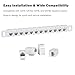 GeeekPi 10 inch 0.5U 12 Port Blank Keystone Patch Panel for DeskPi RackMate T0/T1/T2/T0 Plus/T1 Plus/TL1 Service Cabinet, Cable Management Panel for Ethernet CAT5/CAT5e/CAT6/CAT6a