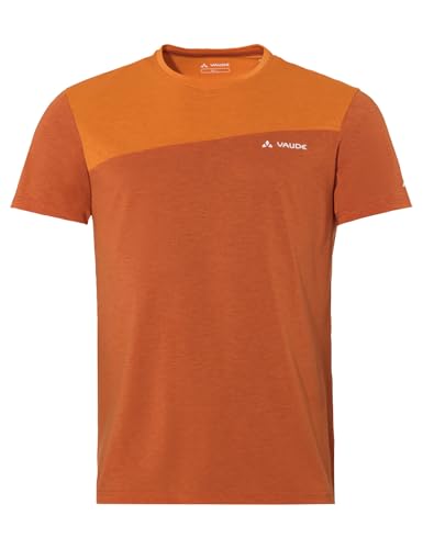 VAUDE Sveit T-Shirt für Herren in L, kumquat – Schnelltrocknendes & geruchsresistentes Sport Shirt, Atmungsaktives Outdoor T-Shirt mit Rundhals, Ideal für Fahrradreisen & Bergsport