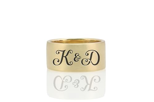Bijoux Personnalisés pour Couples haut de gamme et alliance bague large