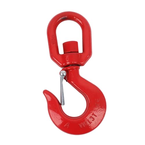 GLEAVI Industrial Marine Swivel Lifting Hooks 3 Ton Load Limit Duty Lifting Swivel Hook Rigging Equipment