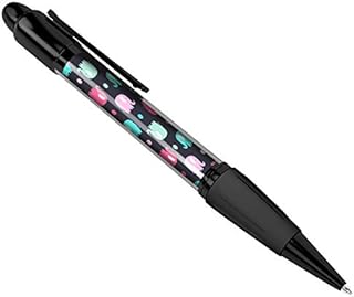 Destination Vinyl Pens Cute Elephant Print Art Cover Black Ballpoint Pen - Student #13215