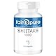 Fair & Pure Shiitake 1300mg pro Tagesdosis, 120 Kapseln, Lentinula edodes, Vitalpilz, Nahrungsergänzungsmittel vegan ohne Magnesiumstearat, in Deutschland hergestellt