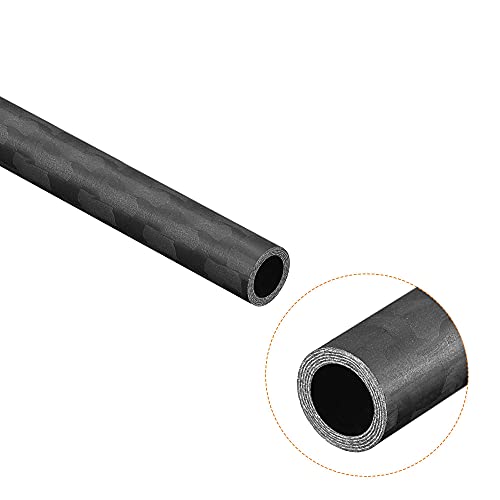 Uxcell A21020200UX0207 Carbon Fiber Round Tube 6Mm X 4Mm X 400Mm 3K Roll Wrapped Matt Surface thumb #3