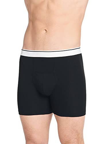 Jockey Men's Underwear Pouch Boxer Brief - 2 Pack, Black, L3