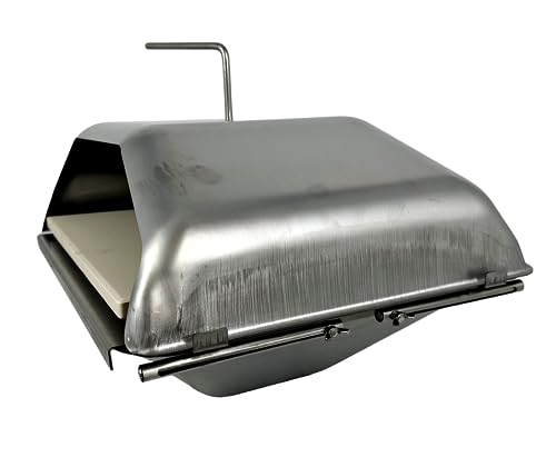 Image of Pellethead Pizza Oven Attachment for Pellet Grills - Convert Traeger, Pit Boss, GMG & Camp Chef into Outdoor Pizza Oven | Heats to 800F, Stainless Steel, Radiant + Convection Cooking