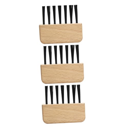 SAFIGLE 3stücke Teiliges Haarbürsten-reinigungsset Ergonomische Kamm-reinigungsbürste Für Haarentfernung Praktisches Werkzeug Zur Haarentfernung Aus Haarbürsten Und Kämmen