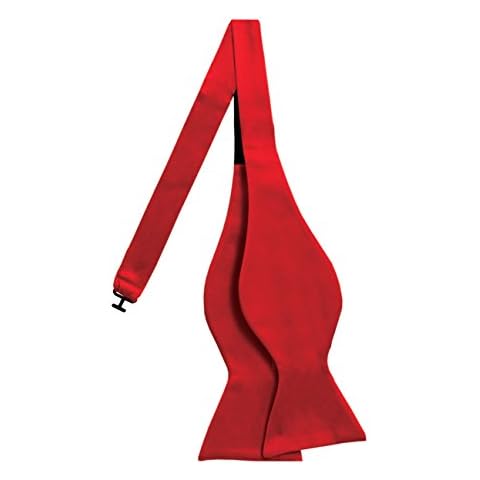 Dobell Mens Red Bow Tie Self-Tie Cover