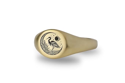 Bague oiseau personnalisée héron le cadeau unisexe idéal pour un anniversaire