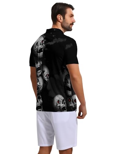 Mens Funny Polo Shirts, Short Sleeve Golf Shirts, Moisture Wicking Quick-Dry Business Casual Shirt for Men3