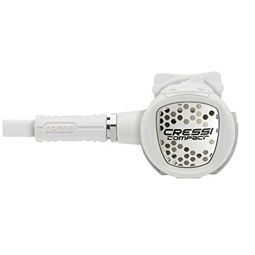 Cressi MC9/XS Compact Regulator - Regulador de Buceo, DIN, Blanco, Adulto Unisex