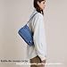 Imagen de Ausing Bolso de Mezclilla Bolso de Mujer Bolso Grande de Lona Bolso Grande Retro de Mezclilla Bolso Bandolera Azul Claro