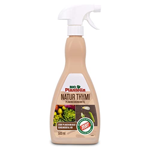 Bio Plantella Thymi Pflanzenstärkungsmittel zur Schädlingsabweisung und Stärkung der Abwehrkräfte der Pflanze 100% natürlich - 500ml mit Thymian- und Wacholderextrakt Cover