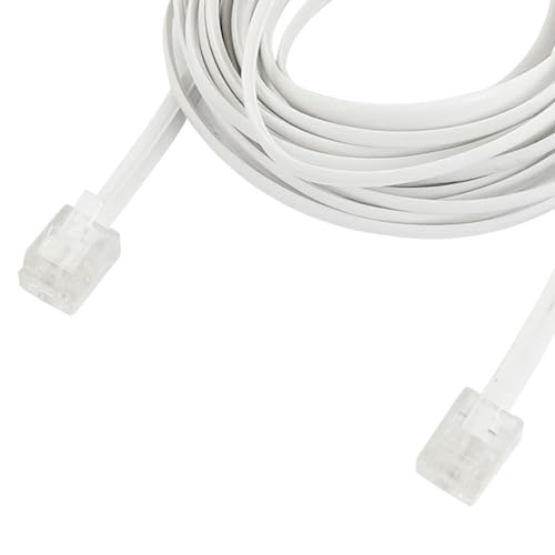 Cable de línea de teléfono RJ11 macho antiinterferencias de 4 metros con conector 6P2C estable 5