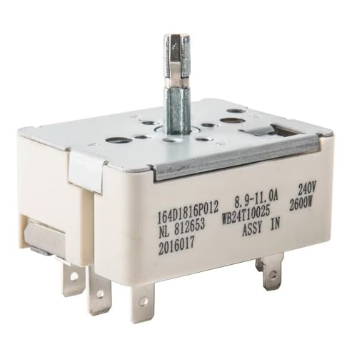 Kontrollexperten WB24T10025 Genuine OEM Infinite Switch Compatible with GE Electric Ranges Direct Replacement for AP2024072 769692 AH236750 EA236750 PS236750