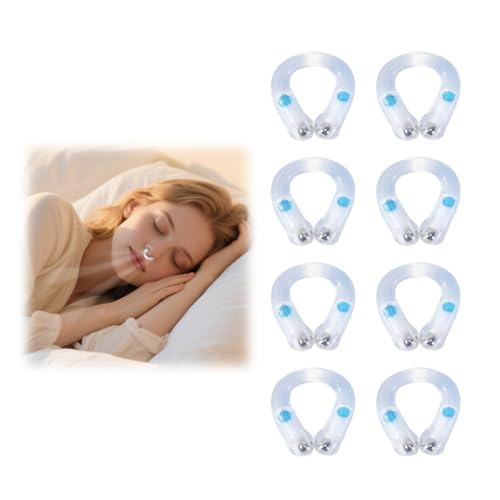 8pcs Schnarchstopper,Anti Schnarch Nasenclip,Nasenklammer Schnarchen,Anti Schnarch,Nasenspreizer,Schnarchen,Schnarchen Stopper,Gegen...