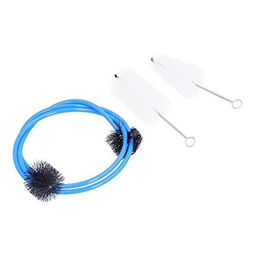 Kit de limpeza de trompete, escovas de válvula de plástico e nylon duráveis, escova de cobra flexível para tubos e válvulas, ferramenta essencial de manutenção de instrumentos musicais para acessórios