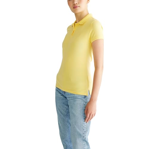 image for Aeropostale Women's Aero Uniform Polo Short Sleeve, Sun Shower, XX-Lar