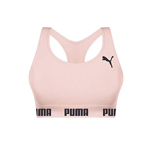 Top Sem Costura, Puma, Feminino, Rosa Nude, M