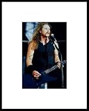 Framed James Hetfield Autograph with Certificate of Authenticity