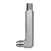 Brennan Industries 2501-LLL-08-08-FG Forged Steel 90 Degree Elbow XX-Long Adapter, 3/4"-16 SAE x 1/2"-14 NPTF Thread, 1/2" Male JIC x 1/2" Male NPTF, 0.391" and 0.531" Drill