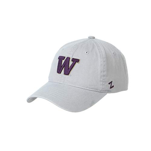 NCAA Washington Huskies Mens Adjustable Scholarship Hat Secondary Color, Washington Huskies Gray, Adjustable