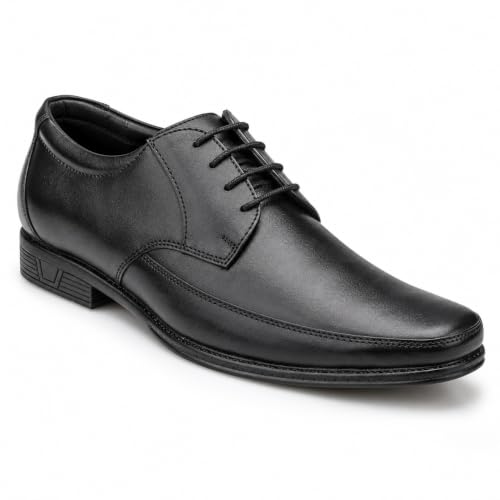 Image of Blue Leather By Centrino mens 4081 Blue Leather Men's Formal Shoes | Genuine Leather Upper with Cushioned Footbed | Sleek & Stylish Design for Office & Formal Wear Lace-up design | Durable Anti-Skid Sole