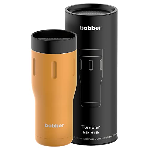 Bobber - 16 Oz Vacuum Insulated Stainless Steel Travel Coffee Mug With 100% Leakproof Lid And Gift Box (Ginger Tonic) #TOP2