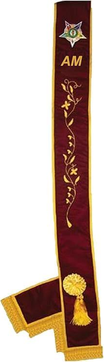 Order of Eastern Star OES AMARANTH Associate Matron AM Sash
