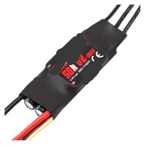 Contrôleur de vitesse ESC 50A V2 pour modèles réduits radiocommandés