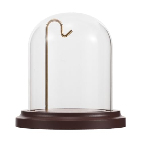 BESPORTBLE Vitrina y Base de Madera de Vid…