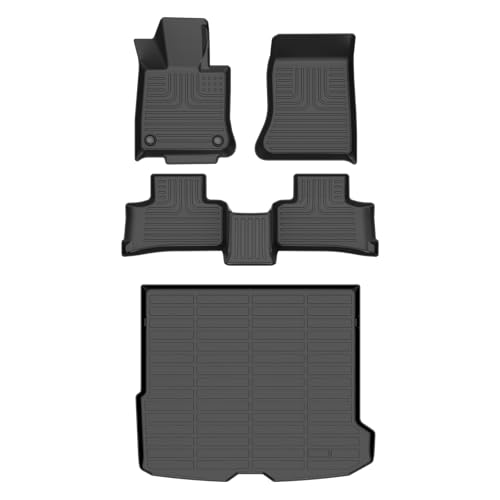HAFIDI® Floor Mats & Cargo Liner Set Fit for 2023-2026 Mercedes Benz GLC& GLC 300 & 350e & 43 AMG (Not Coupe), All Weather Protection TPE Anti-Slip Car Full Set Floor Liners Custom Accessories - Black