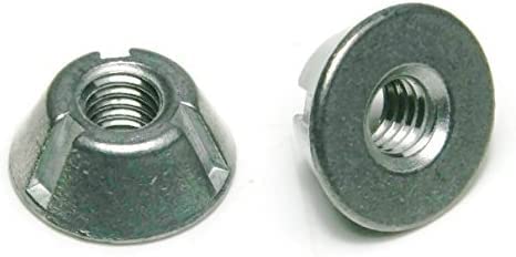 Anti Theft Security Nuts, Tamper Resistant Tri Groove Nut, Zinc-Plated Steel (50, 1/4"-20) #TOP2