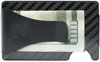 Slim RFID Wallet for Men – 3K Carbon Fiber Minimalist Front Pocket Wallet with Built-In Cash Clip – Lightweight, Durable Card Holder for Everyday Carry (Holds 16 Cards) - Image 2