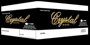 Medium, Weight, White, TEA Spoons /1000 Bulk Case