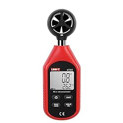 UNI-T UT363 Portátil Anemómetro Digital de Pantall...: Anemómetro es un mini velocidad del viento y el viento. este dispositivo de peso ligero está equipado con la última tecnología de detección magnética que puede mostrar directamente la velocidad de flujo de aire en la pantalla LCD. es una herramienta ...