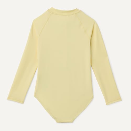 Image of Amazon Essentials Girls' Long Sleeve Rash Guard One-Piece Swimsuit