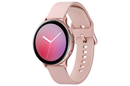 Image of Samsung Galaxy Watch Active 2 (Bluetooth + LTE, 44 mm) - Gold, Aluminium Dial, Silicon Straps + Free Leather Strap (Tan) Worth INR 2500