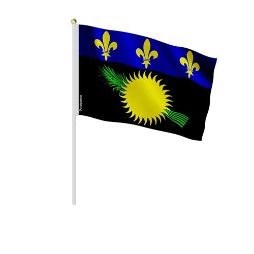 Drapeau la Guadeloupe 20x30cm lot 100 pièces mini pavillon créole