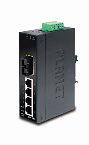PLANET ISW-511T Commutateur Réseau avec ports Fast Ethernet L2 haute tolérance