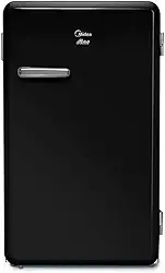 Frigobar Retrô, 95L, Preto, 110V, Midea, MRV10P1