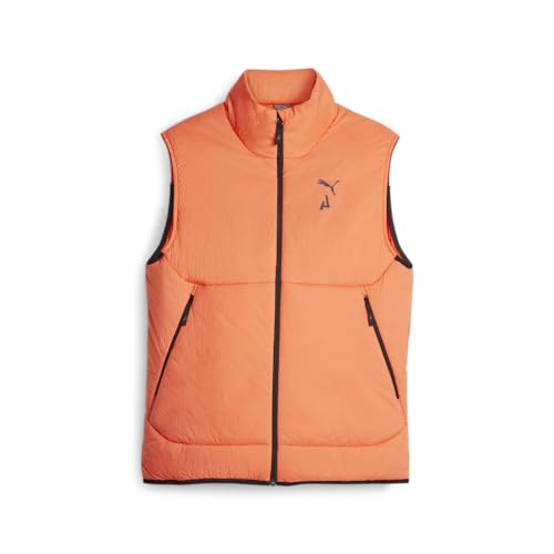 PUMA Mens Seasons Primaloft Vest Athletic Outerwear Casual Lightweight - Orange