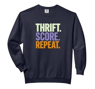 Thrift. Score. Repeat. Comfort Colors Adult Sweatshirt