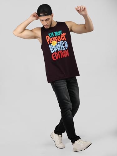 Image of CHKOKKO Sleeveless T Shirts Gym Vest for Men Workout Graphic Printed Premium Cotton Blend Tank Top for Man Running Vest Sando Gym Wear Lightweight Breathable Casual Summer Wear Boys
