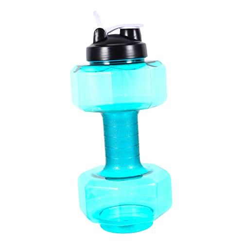 ARTSEWPLY 1pc Dumbbell Cup Bottle Jugs Water Glasses Hydro Flavored Flask Kettle The Pet Green re-usable