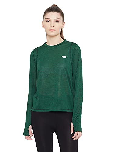 Image of Clovia Women's Activewear Full Sleeve Thumb Hole T-Shirt