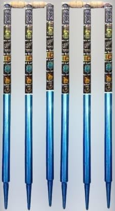 Hyper@Wooden Stumps for Cricket Full Size 6 wickets with 4 bails-Blue (B0CP9QX13M) Amazon Price History, Amazon Price Tracker
