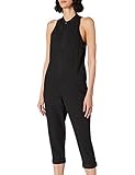 Longitud: alta y baja Superdry Tencel Sleeveless Jumpsuit Vestido, Black Wash, L para Mujer