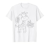 T-shirt da dipingere per disegni e colorazioni per